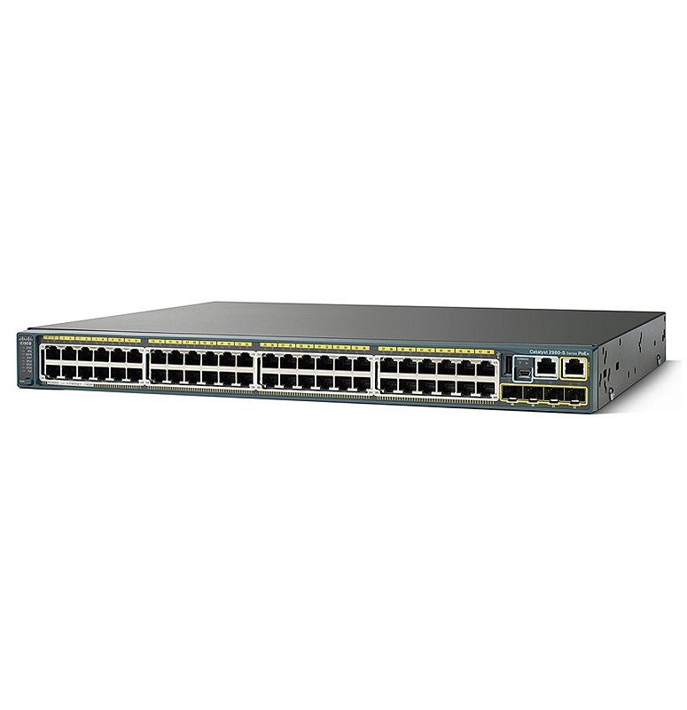 Switch Cisco Ws-C2960S-48Lps-L - 48x 1Gbps PoE+ e 4x SFP