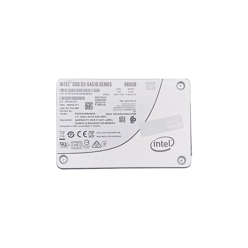 ２枚セット　Intel SSD D3-S4510 480GB ssd-intel-d3-s4510---001-