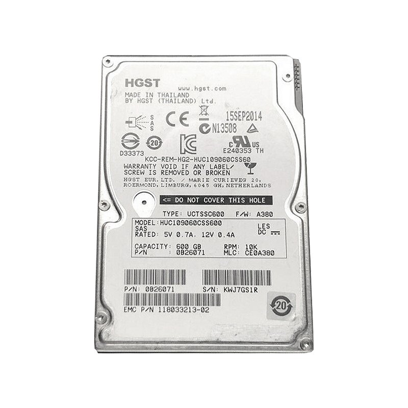 HD HGST 600GB SAS 6Gb/s 10K RPM 2.5