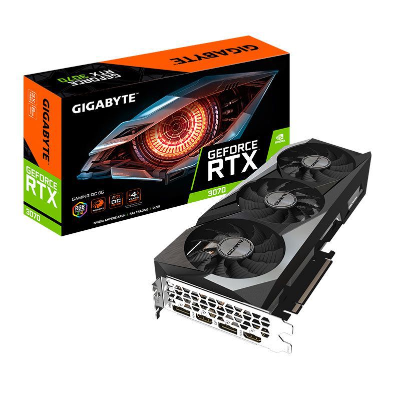 Placa de Vídeo GeForce RTX 3070, 8GB GDDR6, Gigabyte, NVIDIA