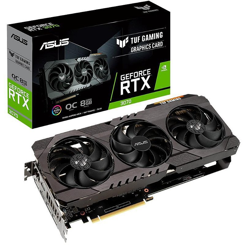 Placa de Vídeo GeForce RTX 3070, 8GB GDDR6, Asus TUF Gaming