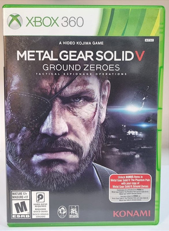 Jogo Metal Gear Solid V: Ground Zeroes - Xbox 360 - Loja de Games