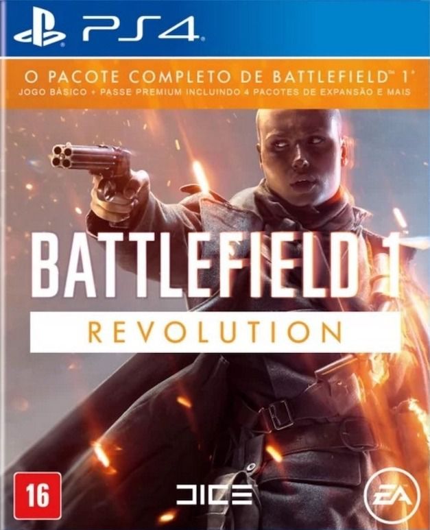 Jogo Battlefield 1 Revolution Mídia Física Novo Ps4 - Guerra