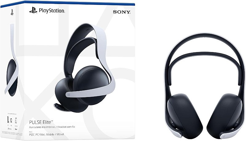 Headset sem fio PULSE ELITE, Fone, PS5 - Original Sony (Novo