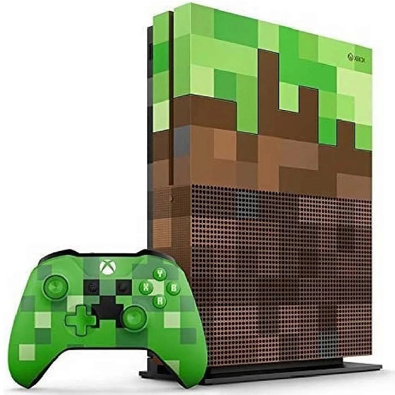 Xbox One S, 1TB, Edição Limitada Minecraft, (Seminovo) - Nova Era
