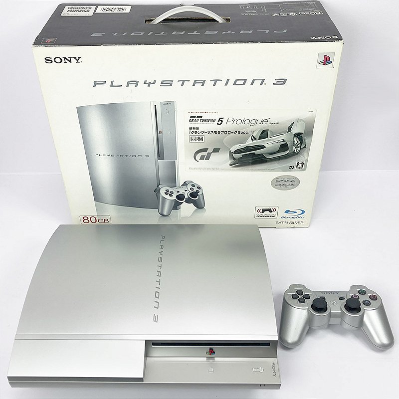 PlayStation 3, Prata, Silver, Ed. Gran Turismo, 80GB, Na Caixa