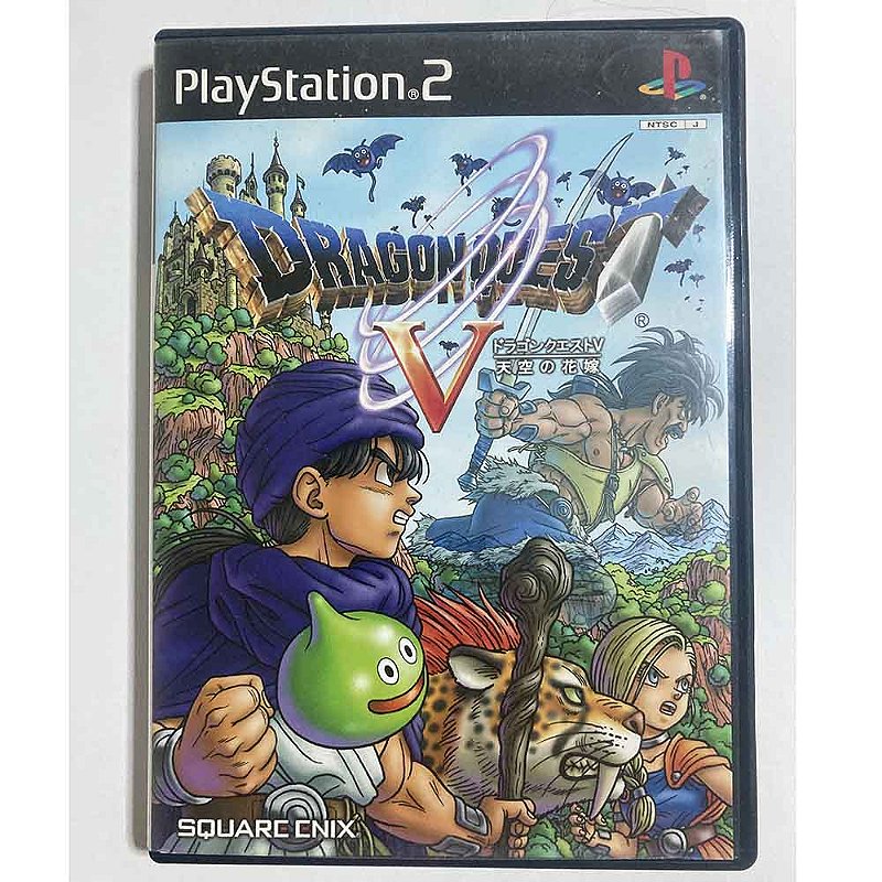 Dragon Quest V, PS2 Japonês Original (Mídia Física) - Usado - Nova