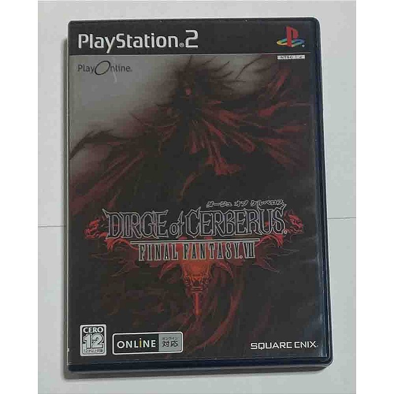 Final Fantasy VII Dirge of Cerberus, PS2 Japonês (Mídia Física
