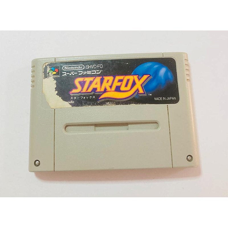 Jeu Starfox Super Famicom Version JP - Version Japonaise, Bon état, Trace D'étiquette