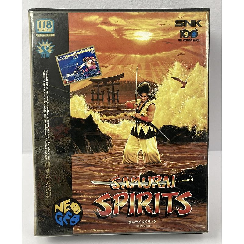 ネオジオ　SAMURAISPIRITS Samurai Spirits, Neo Geo AES SNK Japonês Original (Usado) - Nova