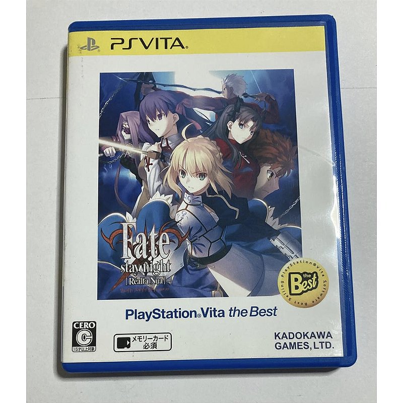 Fate Stay Night Realta Nua, PS Vita Japonês Original (Mídia Física