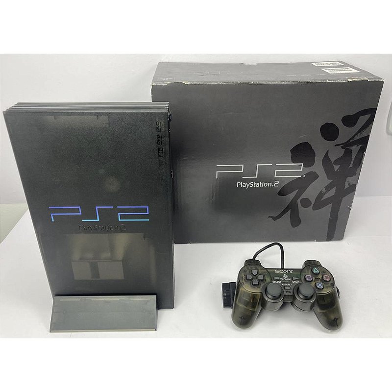 PlayStation 2, Zen Black, Completo na Caixa Seriado, 1 Controle