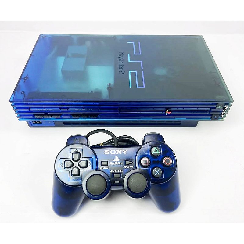 PlayStation 2, Ocean Blue, Modelo SCPH 37000, PS2, (Usado) - Nova