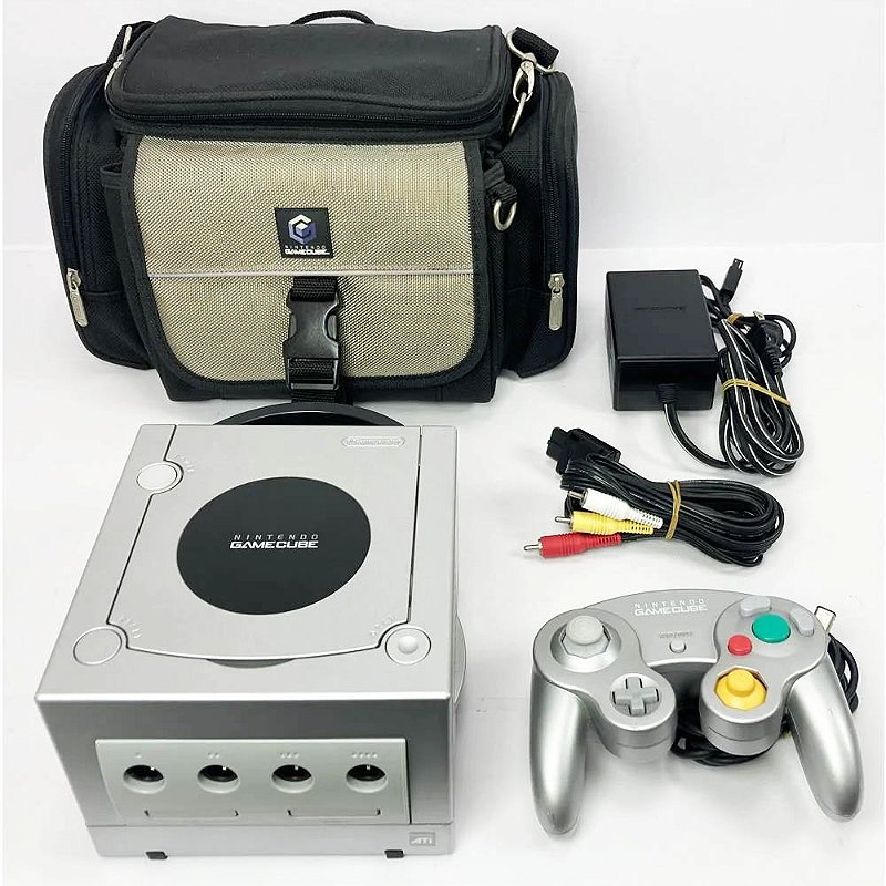 Gamecube Prata, Com Mala Original Nintendo, 1 Controle Original