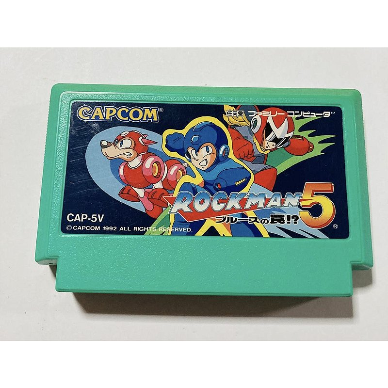Rockman 5 – Famicom – CAP-5V – 1992 – Jeu Complet Boîte – Bon état – NTSC-J