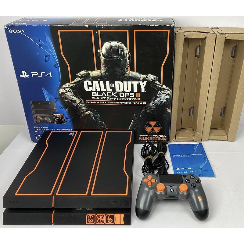 Playstation 4, Ed. Call of Duty Black Ops III, Na Caixa Seriado