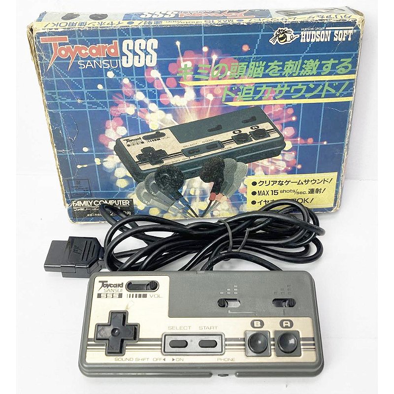 Controle para Nintendo Famicom, Family Computer, Na Caixa, Hudson