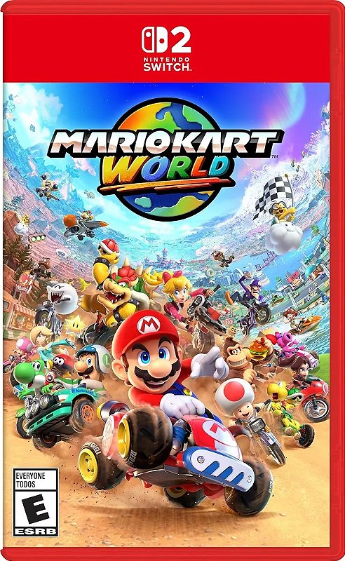 Mario Kart World - Switch 2 (Mídia Física) - Novo, Lacrado - Nova