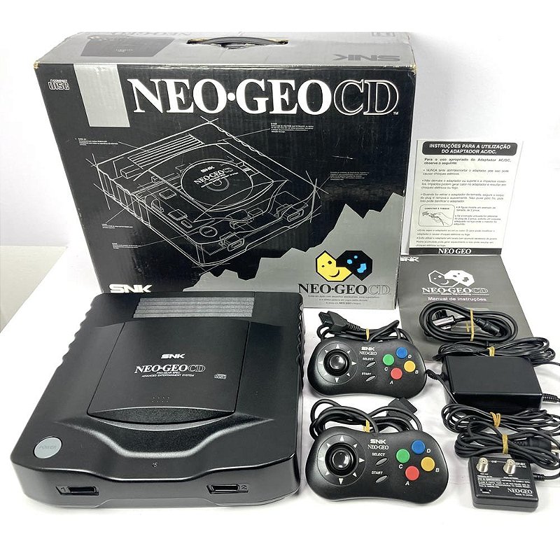 Neo Geo CD, Na Caixa, Nacional, 2 Controles Originais, SNK