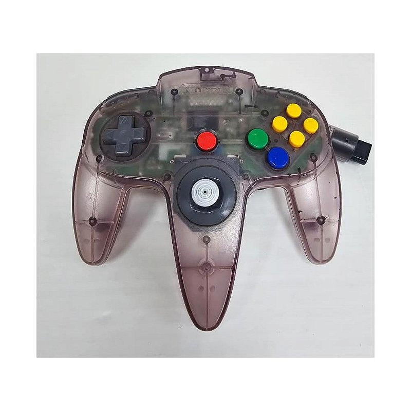 Controle Nintendo 64 Atômic purple , Analógico 100%, Original