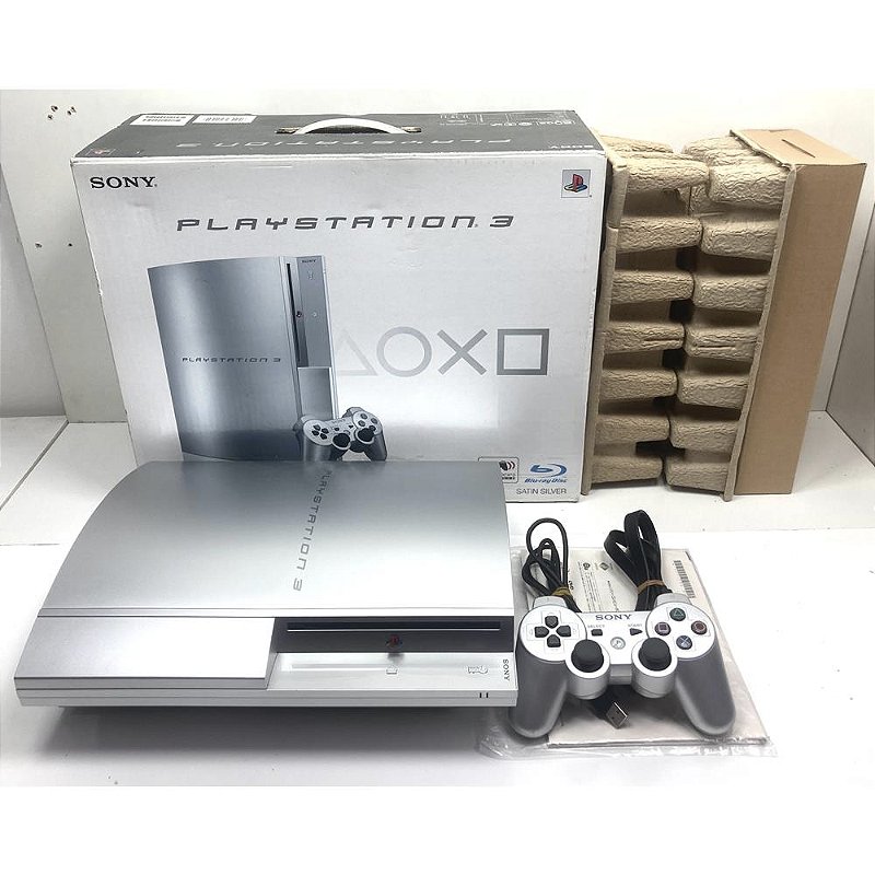 Nintendo Switch SONY PlayStation3 CECHH00 SS PlayStation 3, Prata, Silver, Na Caixa Seriado, Modelo CECHL 00 SS