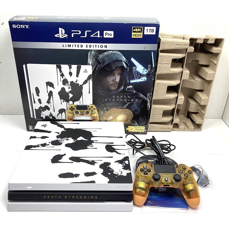 Playstation 4 PRO, Edição Death Stranding, Na Caixa Seriado