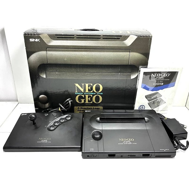 NEO・GEO Neo Geo AES, Na Caixa, Controle Original, Manual, SNK, Original