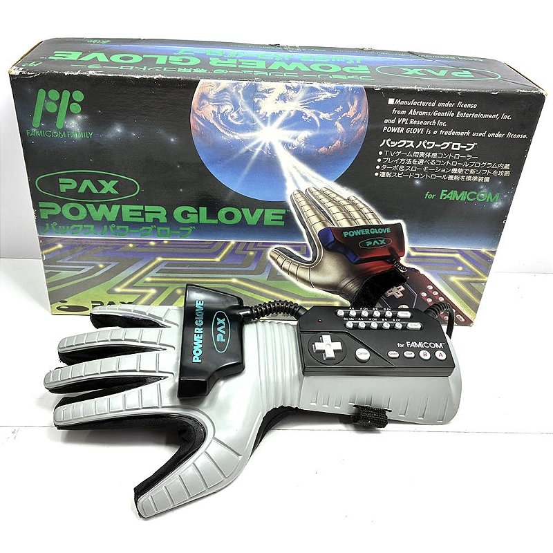 PAX POWER GLOVE 未使用品 箱付き Power Glove Pax, Na Caixa Completo, Famicom, Nes, Nintendo (Usado