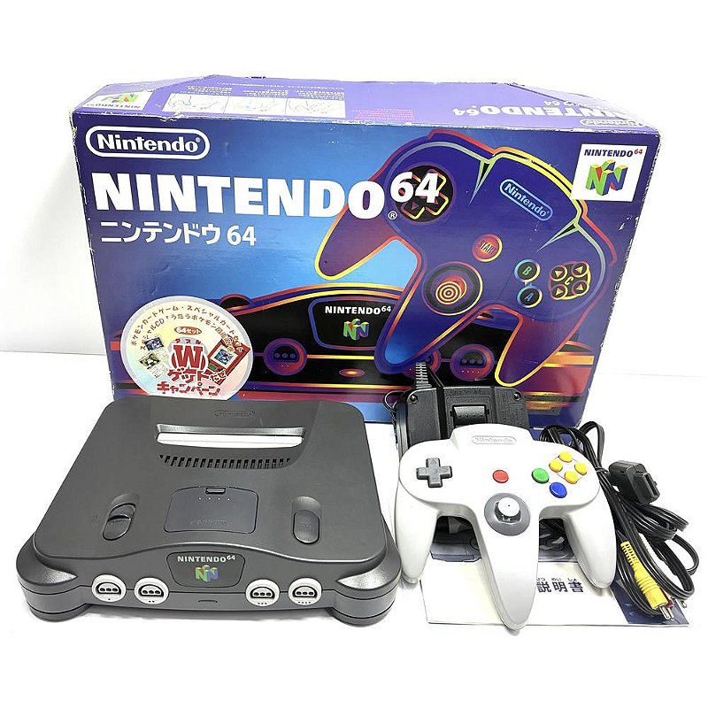 Console Nintendo 64, Na Caixa, Manual Seriado, 1 Controle