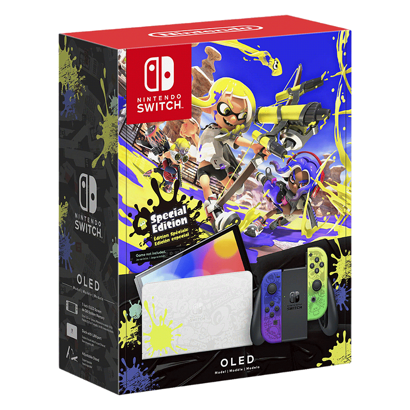 Nintendo switch splatoon ver ソフト無し　本体 Nintendo Switch Oled, Edição Splatoon 3, Na Caixa Seriado