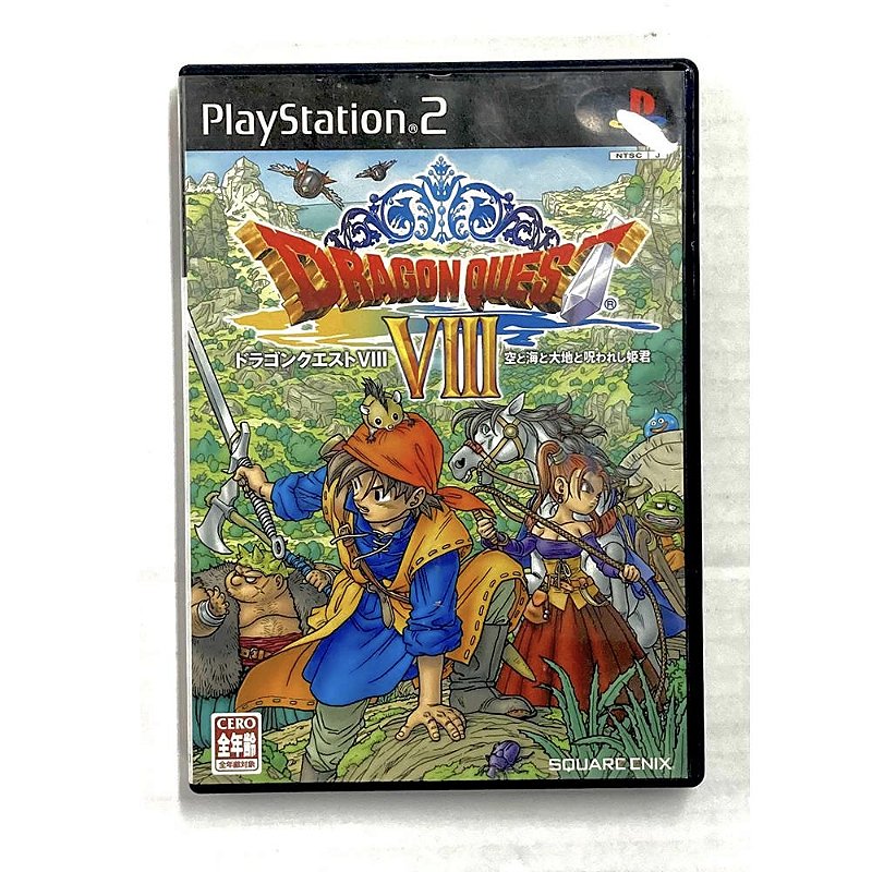 Dragon Quest VIII, PS2 Japonês Original (Mídia Física) - Usado