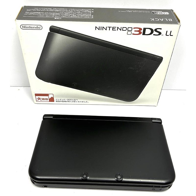 Nintendo 3DS XL (LL), Black, Preto, Na Caixa Seriado, Original