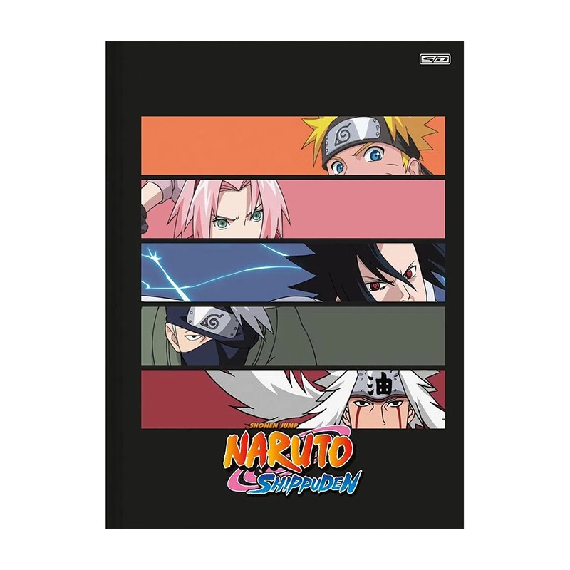 Caderno Brochurao Naruto Grande 80 Folhas Capa Dura