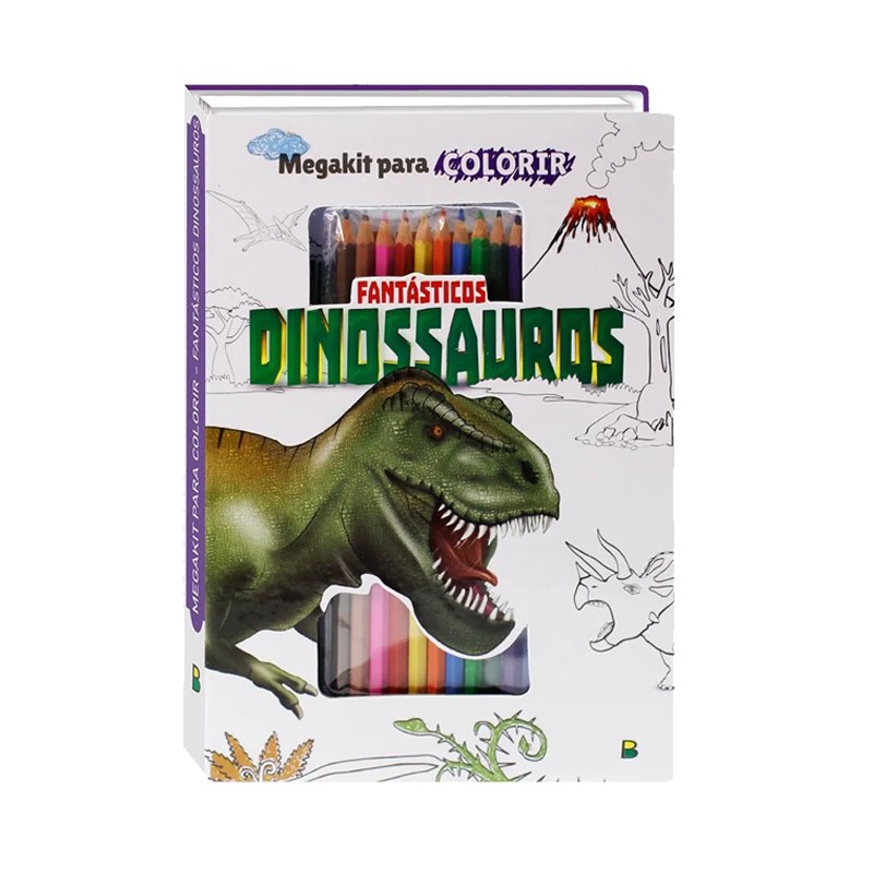 Dinossauro - Desenhos para pintar - Brinquedos de Papel