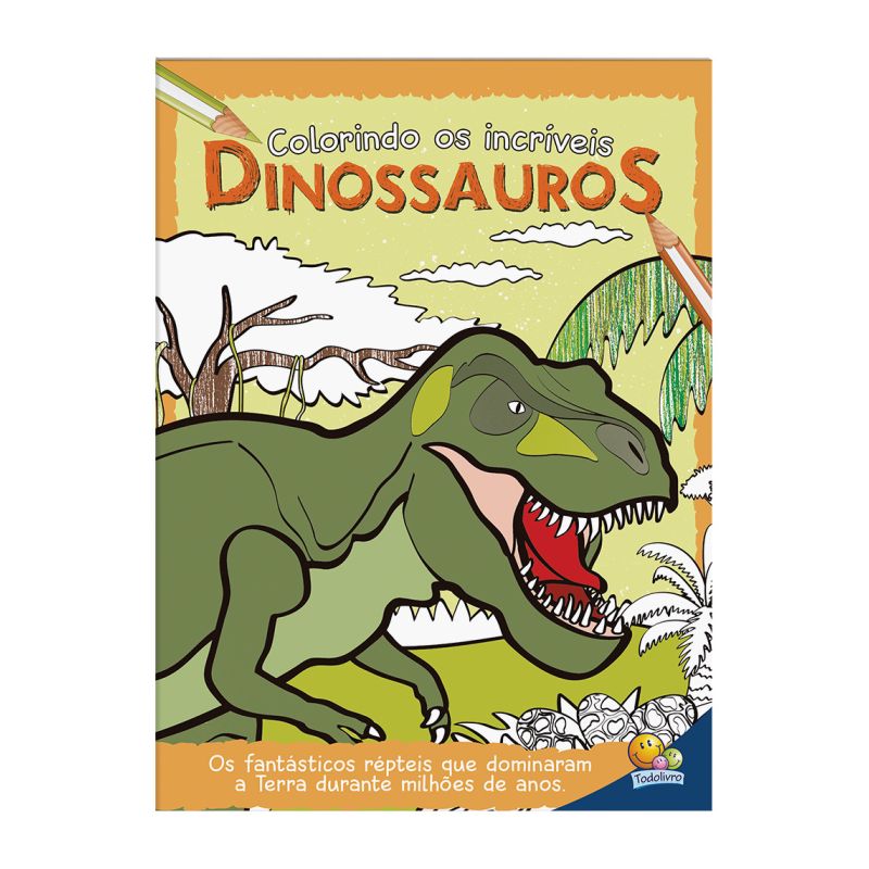 Meu Primeiro Livro De Colorir Com Lápis Dinossauros - Bom Preço