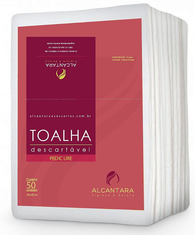 TOALHA PEDICURE PLUS 30X40 PCT C/ 50 UND