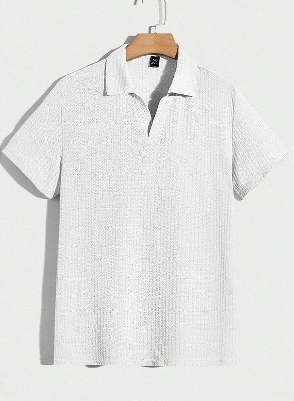 Camisa Polo Europeia Casual - Branca