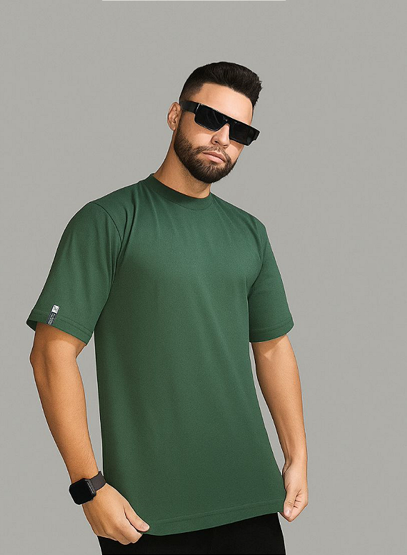 CAMISETA OVERSIZED BASIC - VERDE MILITAR