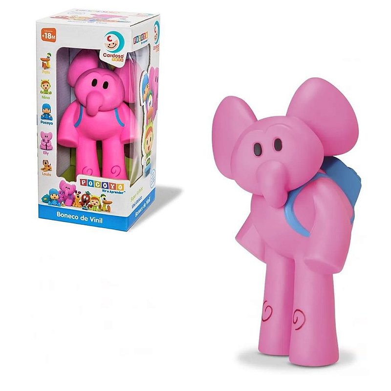 Boneco Nina De Vinil Macio Desenho Infantil Pocoyo - Cardoso em