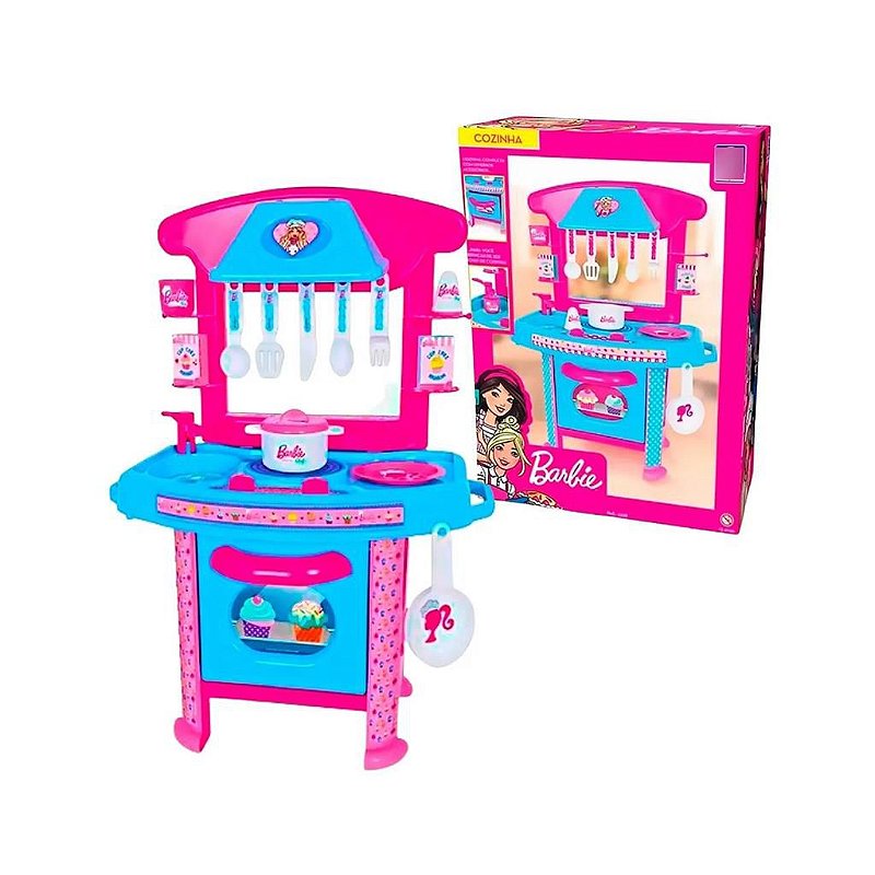 Barbie com Diversos Acessórios de Cozinha para Criar Comida, Brinquedo  Mattel Nunca Usado 65757448