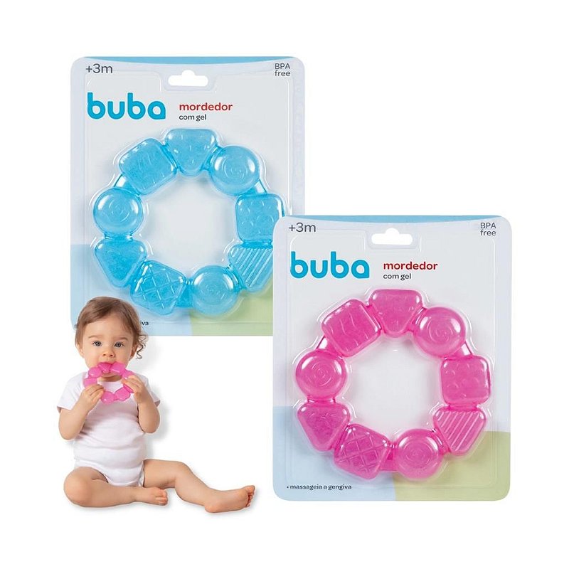 Mordedor Multiformas Com Gel Infantil Bebês Sem BPA Buba - Loja Zuza  Brinquedos | Ofertas todos os dias