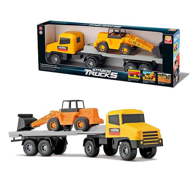 Caminhão Carreta Carga Transcargo Plástico Silmar Brinquedos - Loja Zuza  Brinquedos