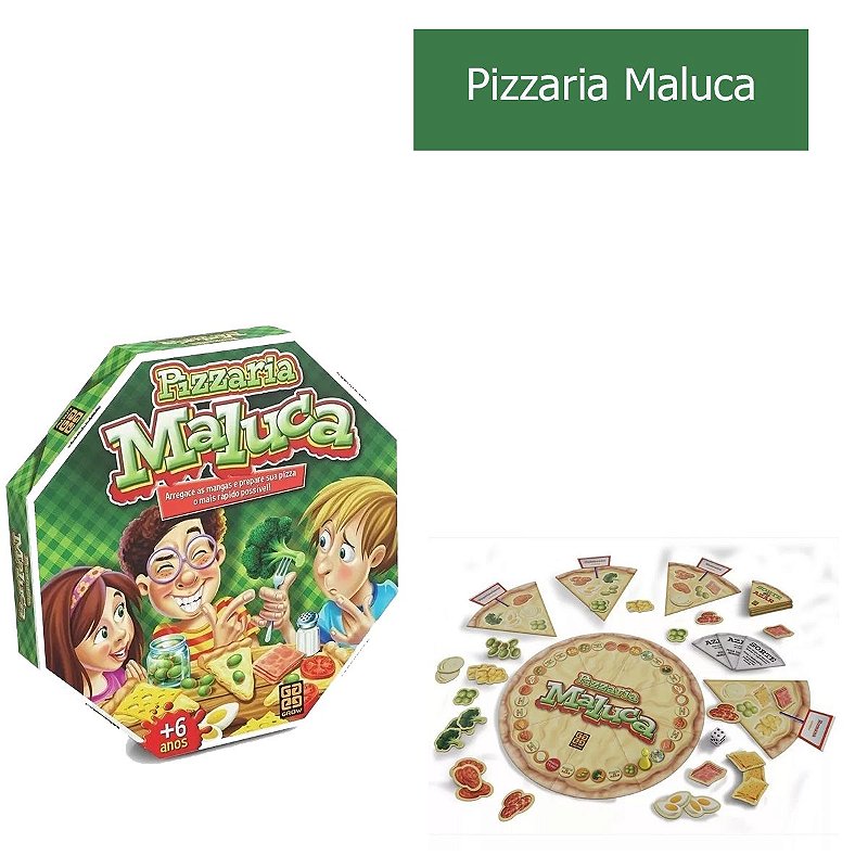 Jogo De Mesa Pizzaria Maluca Com 30 Ingredientes Grow