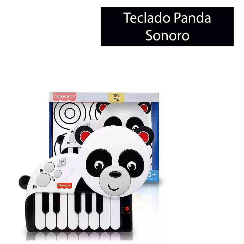 Teclado Infantil - 25 Teclas - Pandinha - Fisher-Price - PBKIDS Mobile