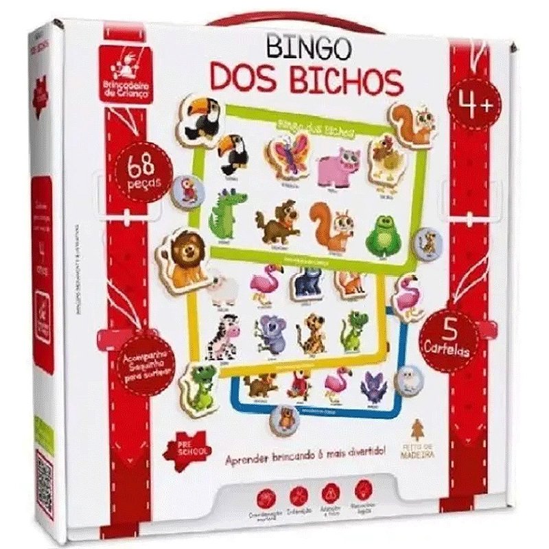 Jogo Bingo do Bichos - ENGENHA KIDS - Produtos e acessórios para bebê