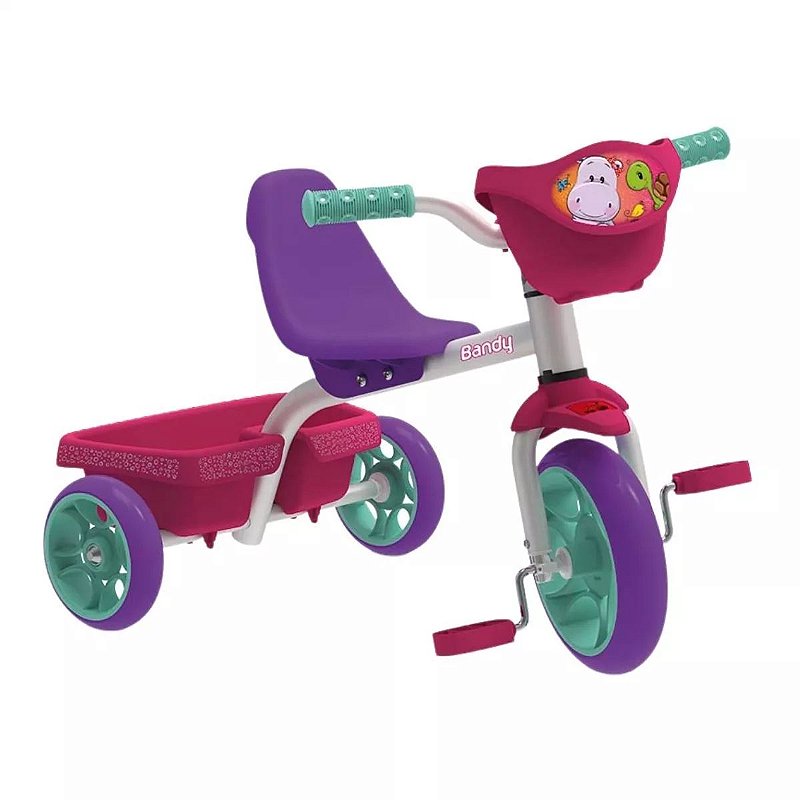 Motoca Carro de Passeio Infantil Velotrol Lelecita Rosa - Loja Zuza  Brinquedos