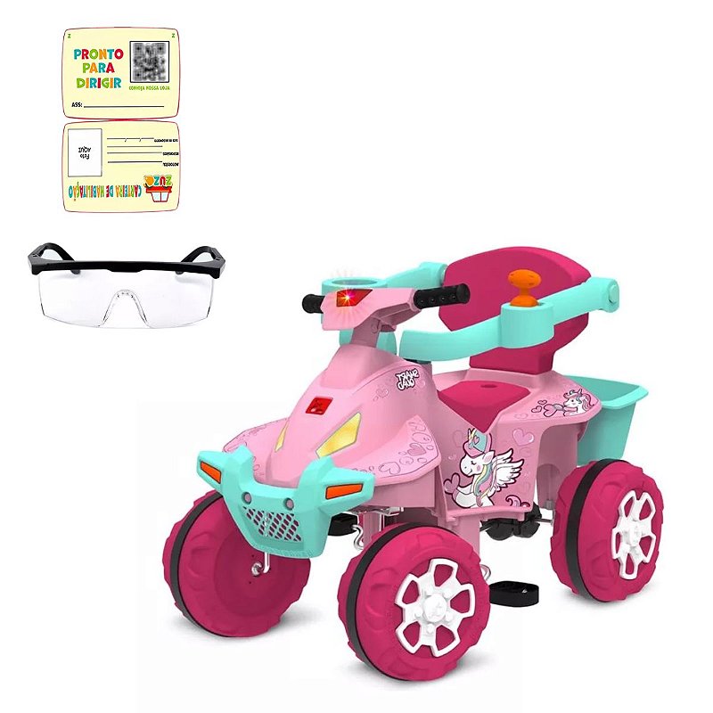 Motoca Carro de Passeio Infantil Velotrol Lelecita Rosa - Loja Zuza  Brinquedos