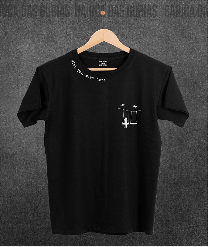 T-Shirt Pink Floyd - Wish you were here gola - Baiuca das Gurias