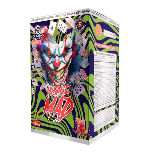 INSANE MAD 350G - DEMONS LAB - X3 Suplementos