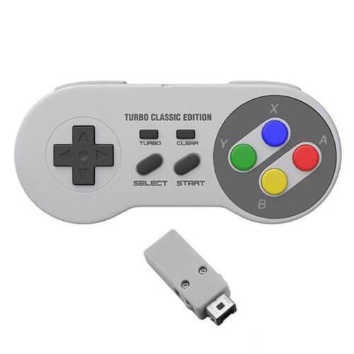 Controle Super Nintendo Sem Fio Turbo Edition - Game X